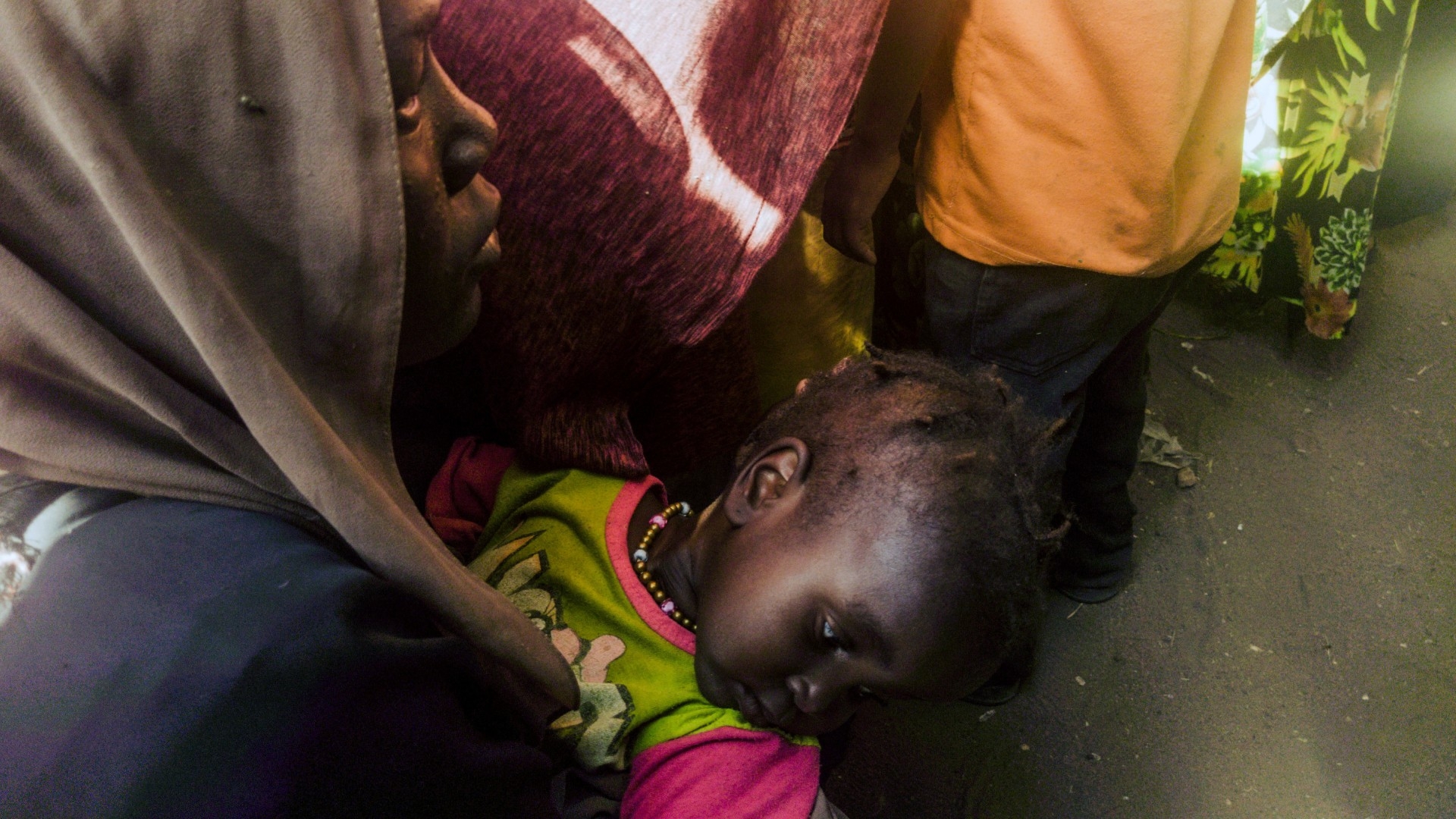 Civilians fleeing conflict in Sudan wait for asylum registration procedures in Renk, South Sudan on 18 December (AFP)