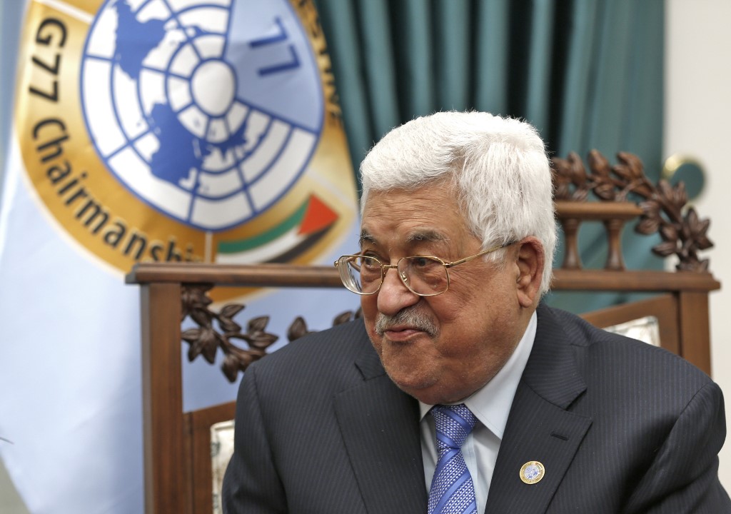 PA leader Mahmoud Abbas is pictured in Ramallah on 29 January (AFP)