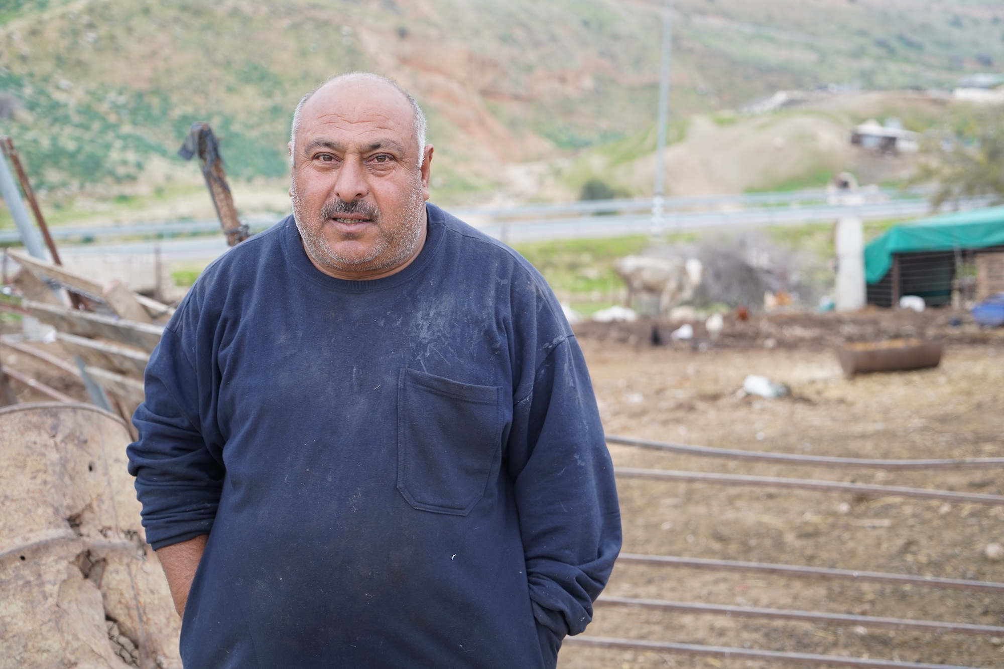 Jordan Valley Palestinian farmer Qadri Daraghmeh