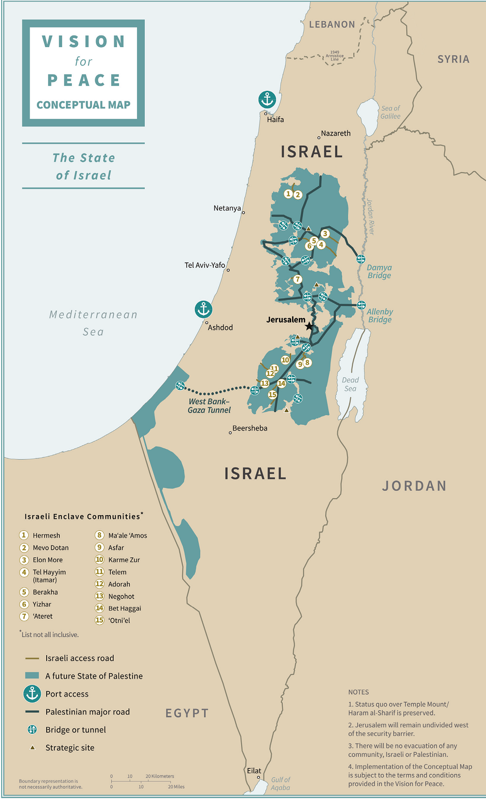 state of israel map