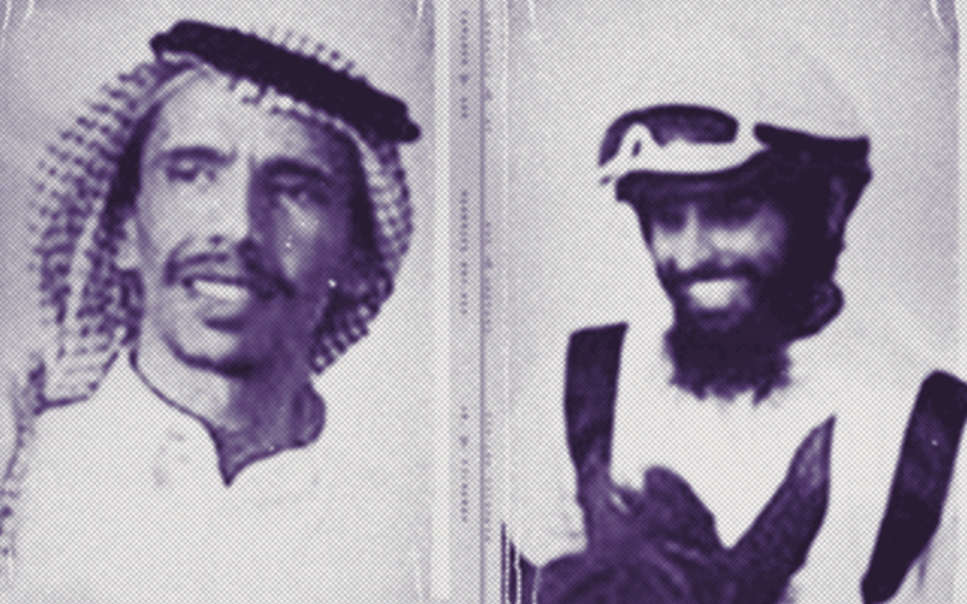 Abdullah Dukhail al-Howeiti (à gauche) et Abdulilah al-Howeiti (à droite) ont été condamnés en 2022 à 50 ans de prison assortis de 50 ans d’interdiction de voyager (Twitter/Alqst)