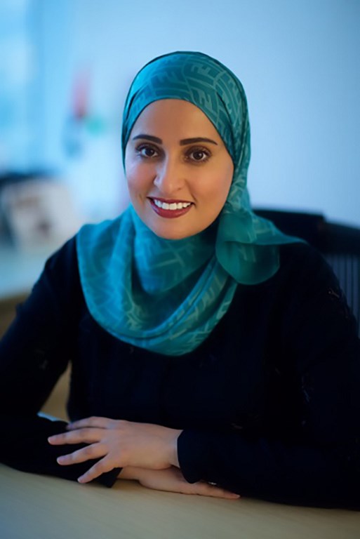 Ohoud al-Roumi was appointed as the UAE’s new state minister for happiness in 2016 (Handout/WAM/AFP)