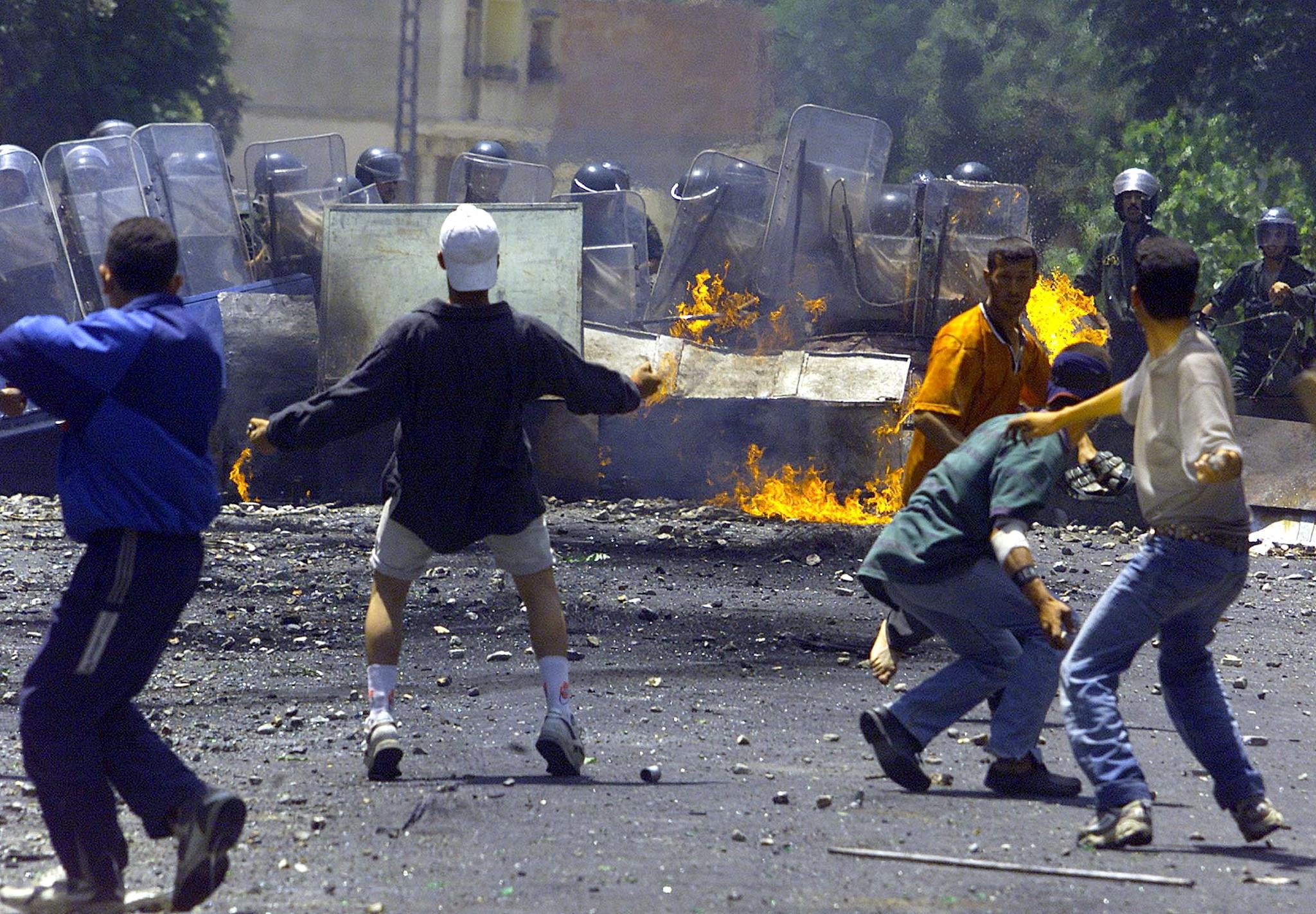 Violently repressed protests against corruption and poverty in Algeria's majority-Berber Kabylie region in 2001 became known as the "Black spring" (AFP)