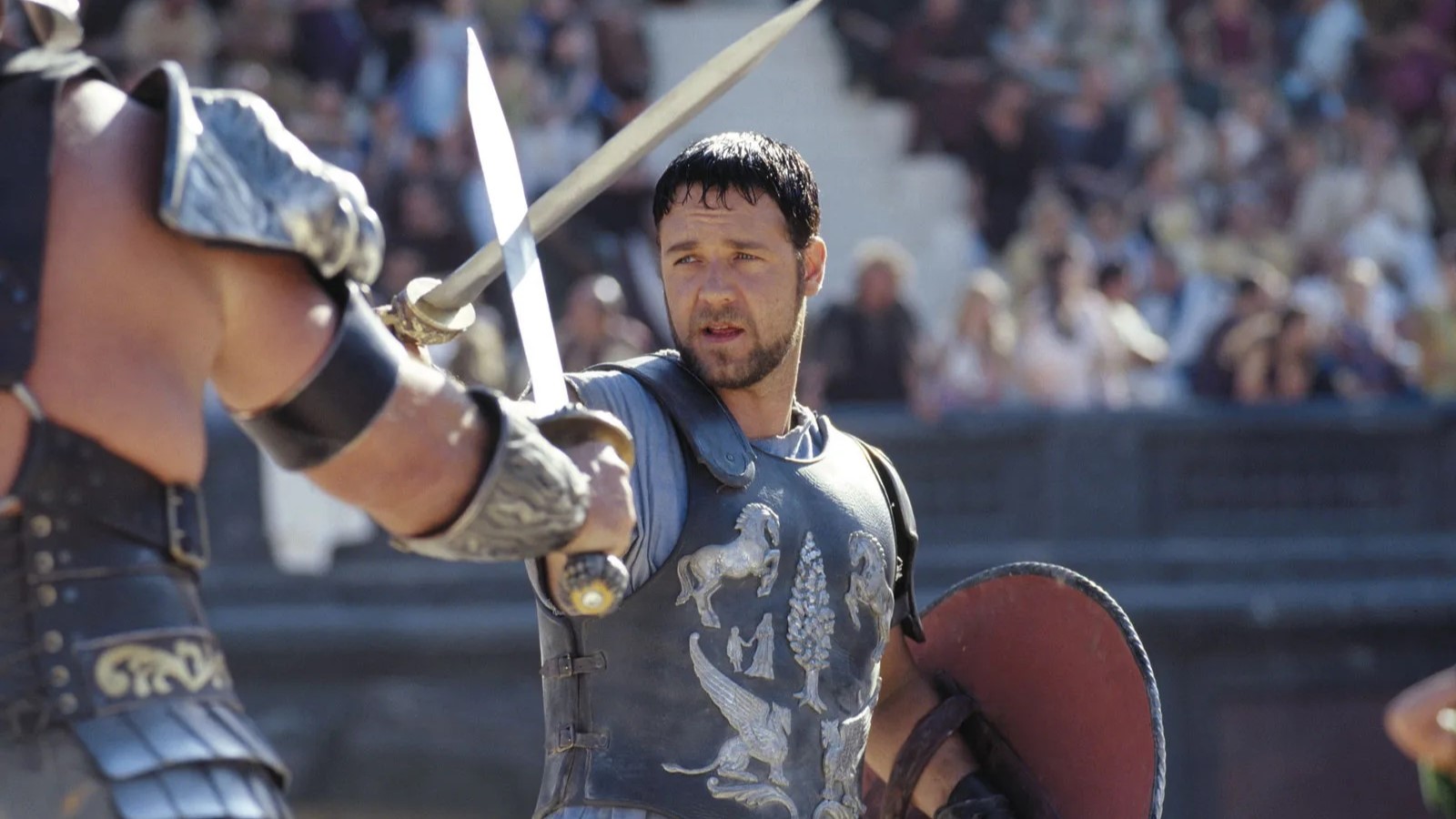 Pompeianus, général romain natif d’Antioche, a inspiré le personnage de Maximus Decimus joué par Russel Crowe dans Gladiator (Universal Pictures)