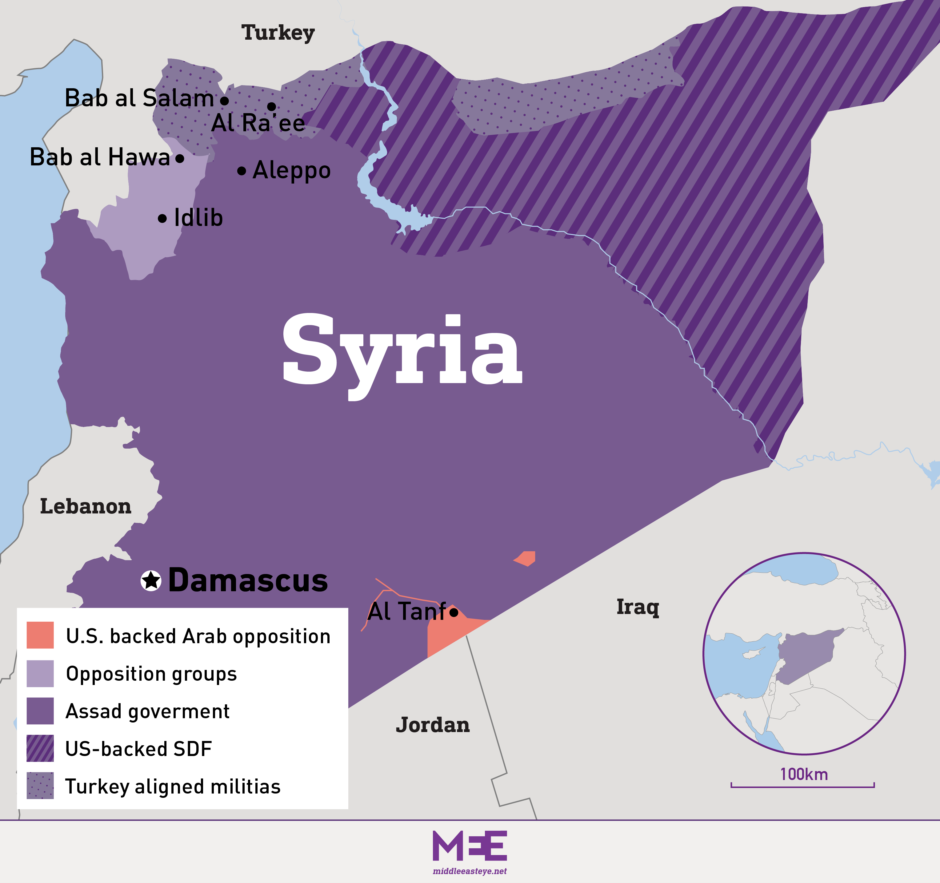 Syria map 