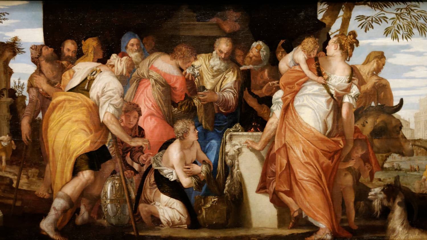 L’onction de David sur une peinture à l’huile de Paul Véronèse, exposée au musée d’Histoire de l’art de Vienne (Wikimedia)