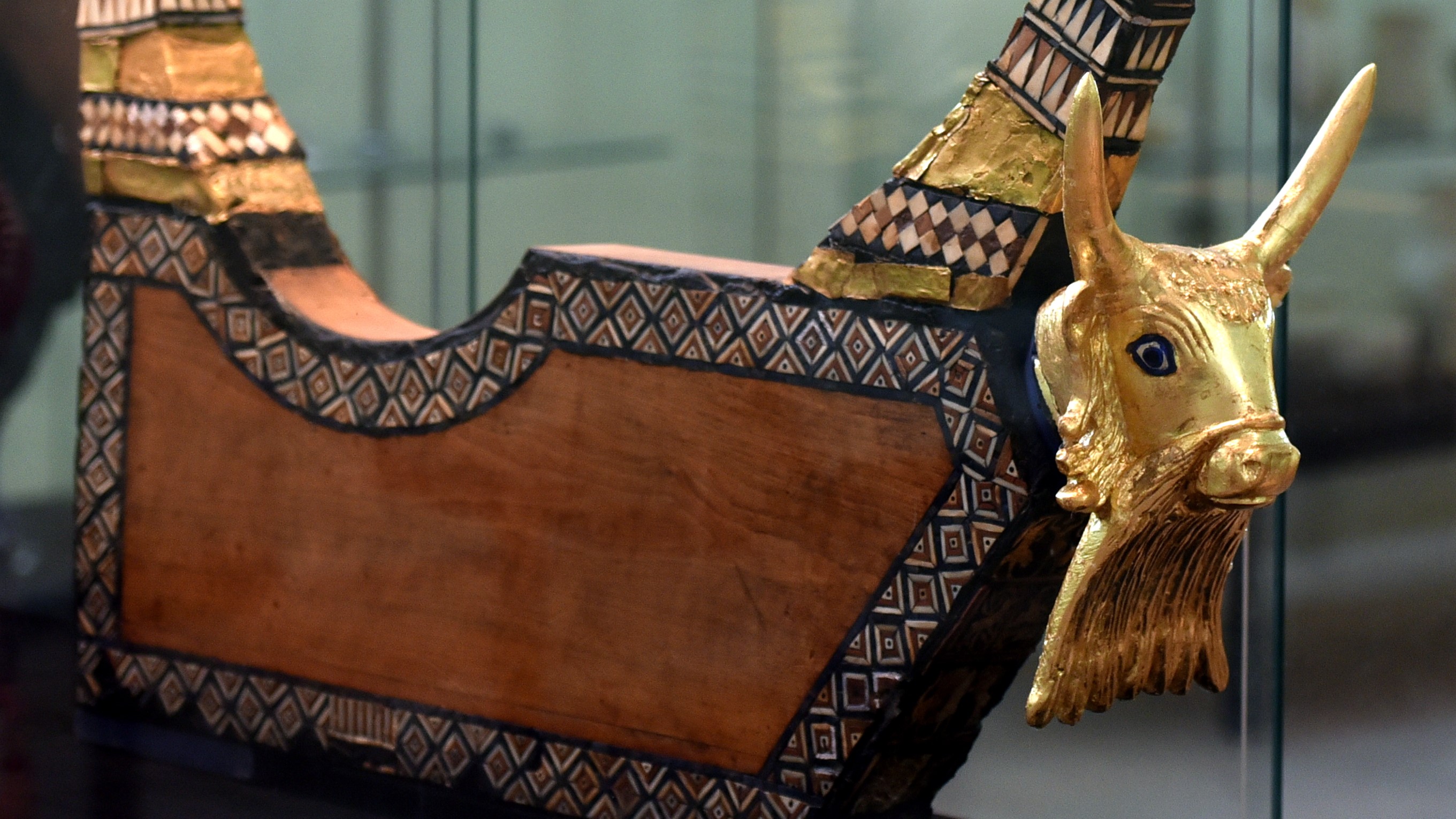 Une réplique de la Lyre dorée au Musée national de Bagdad (Wikimedia/Osama Amin)