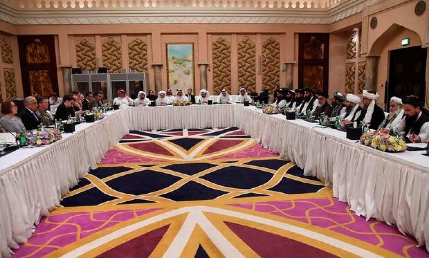 Les talibans et des négociateurs américains se sont rencontrés à Doha plus tôt ce mois-ci (Reuters)