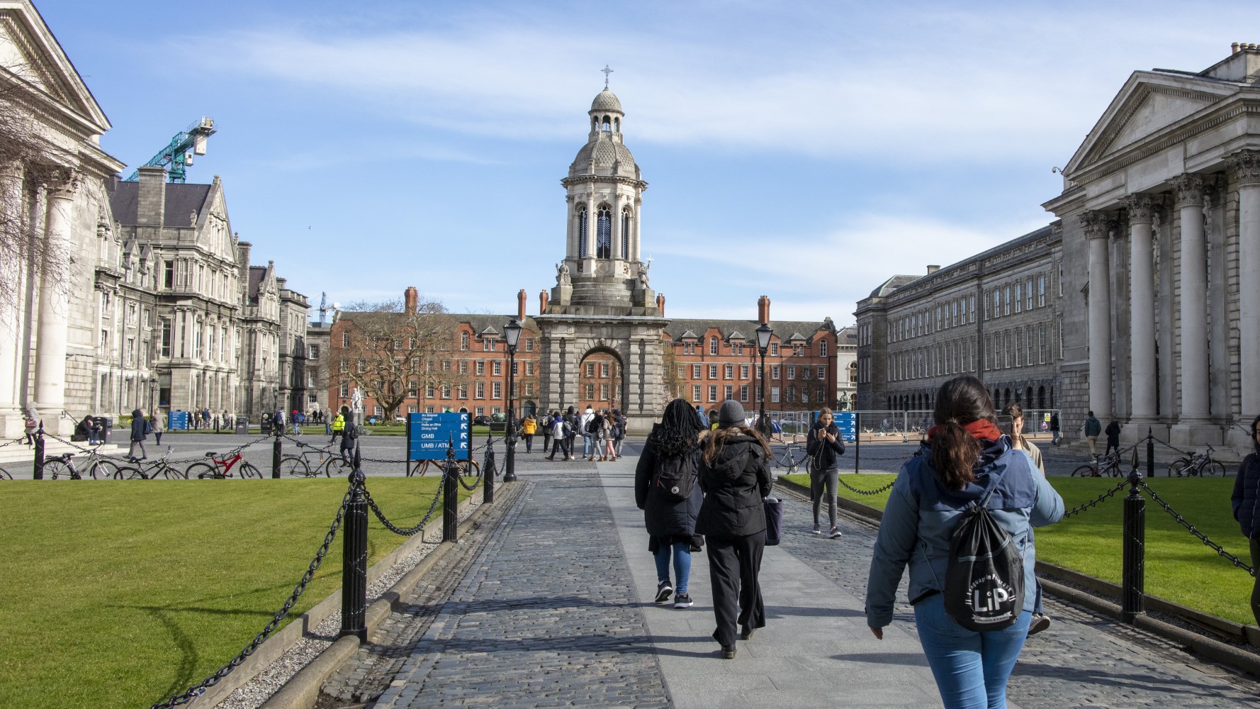 Trinity College Dublin said it had one contract with an Israeli company set to expire in 2025 (AFP)