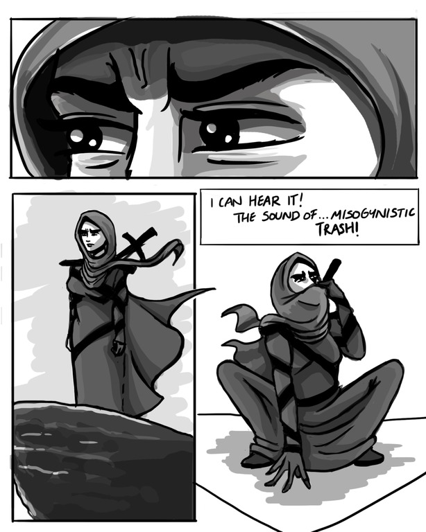 Deena Mohamed created Qahera, a young female superhero who tackles mysogyny and injustice with humour and a sword
