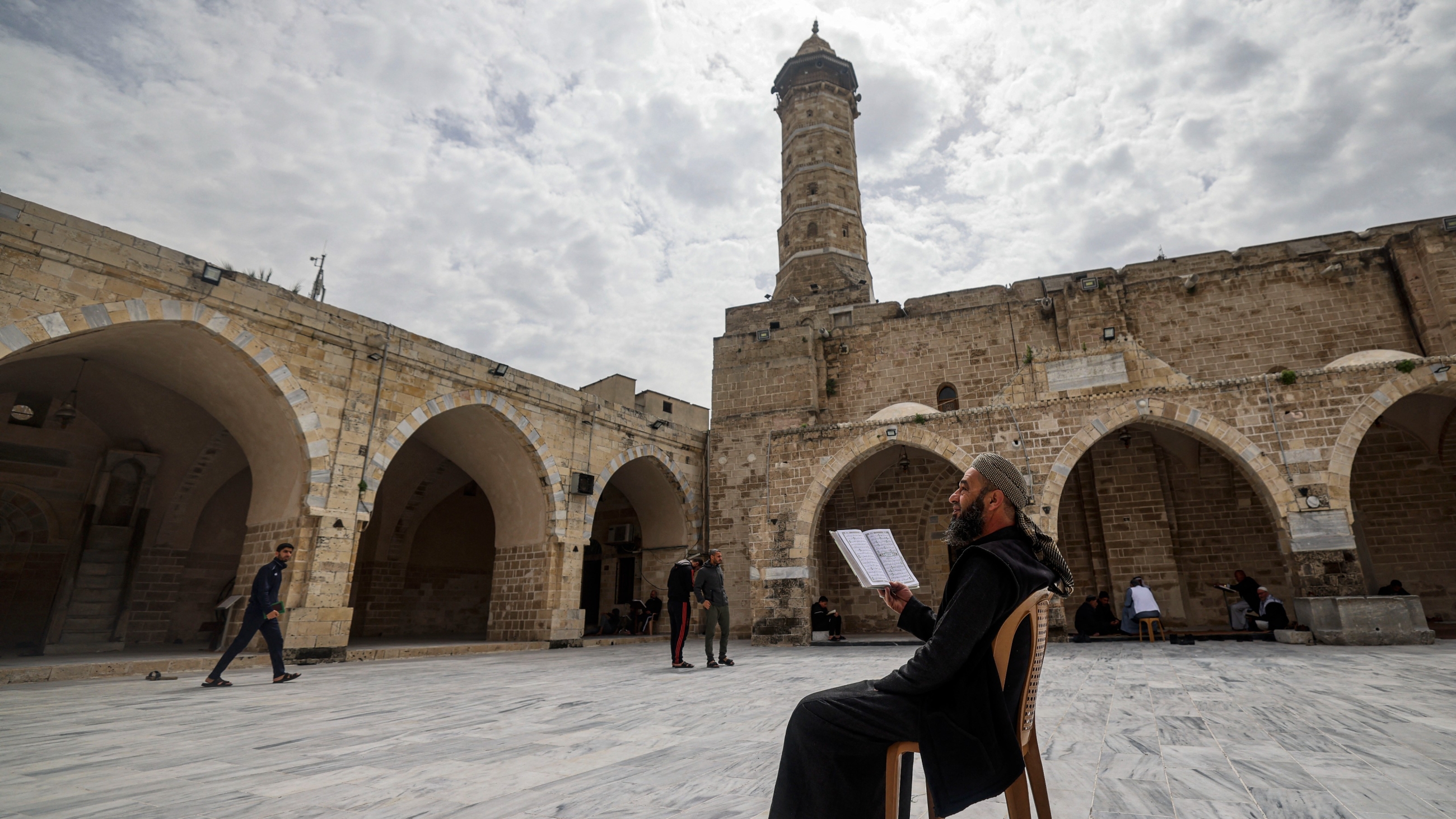 The Great Omari Mosque is one of Gaza's most revered heritage sites (AFP)