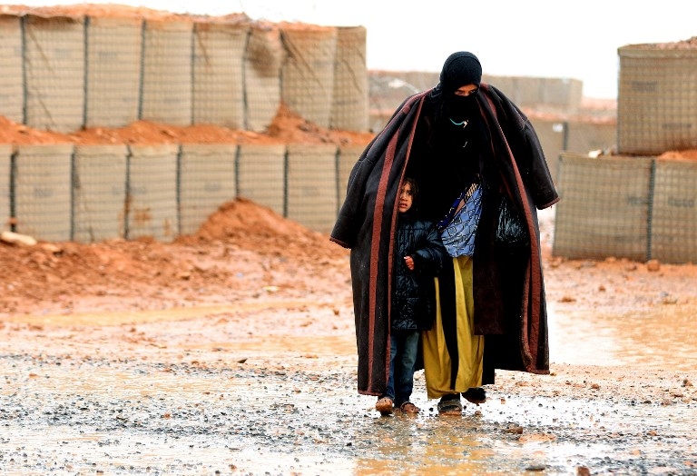 Around 8,000 displaced Syrians live in Rukban (AFP/file photo)